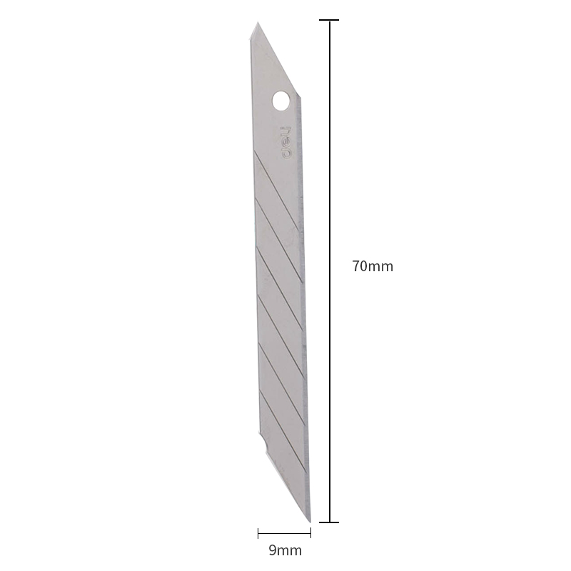 得力2015美工刀片(銀色)(10片/盒)