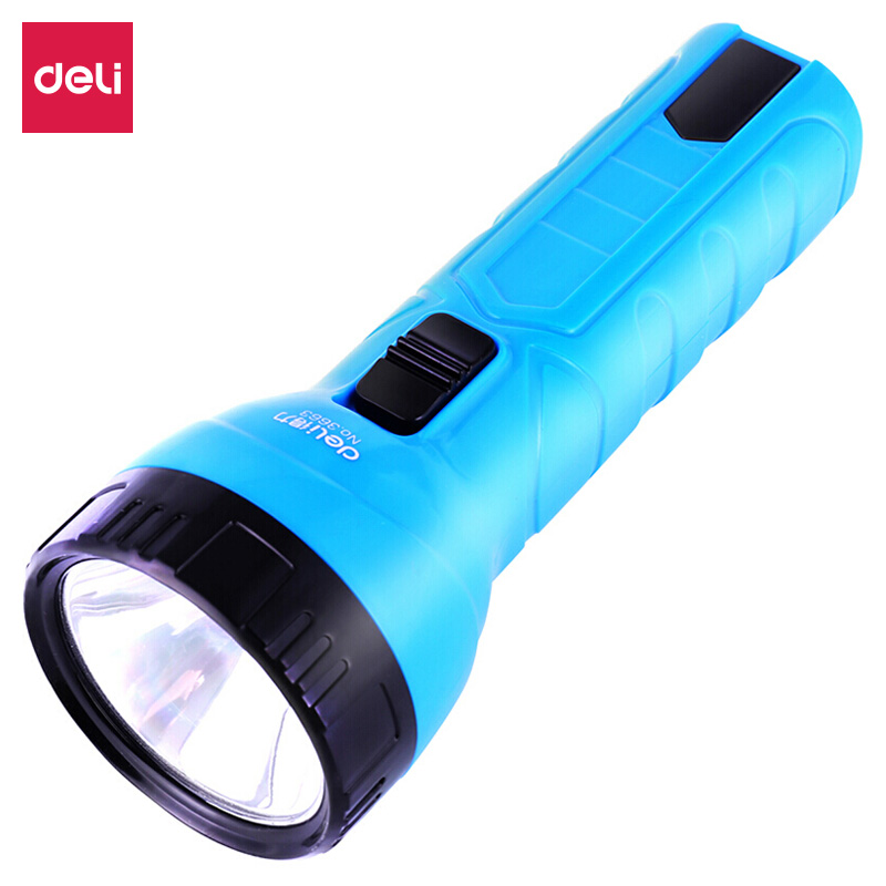 得力3663LED充電式手電筒(混)(只)24*9*6cm 500mAh