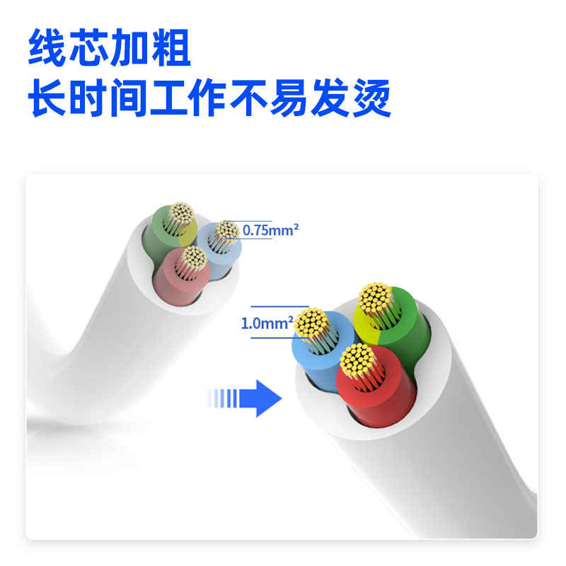 得力3985插座_3組_3米_PVC袋裝(白)(只)