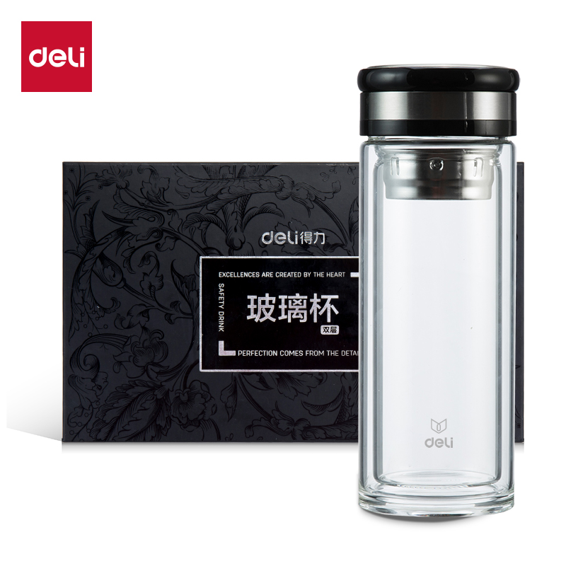 得力8988玻璃杯(透明)(只)320ml