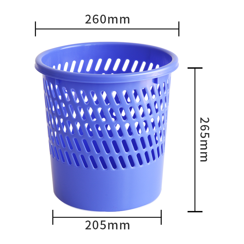 得力9553圓形字紙簍(紫)(只)