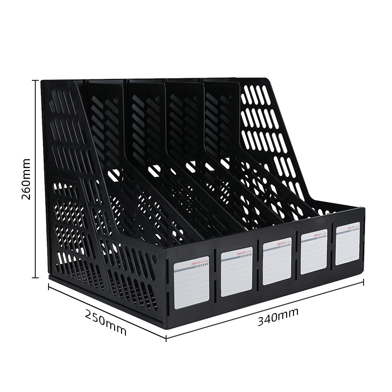 得力9835五聯(lián)文件框(黑)(只)
