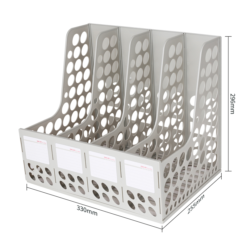 得力9844四聯(lián)文件框(灰白)(只)