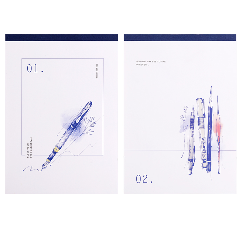 得力21703拍紙本-B5(252mm*179mm)*70張(混)