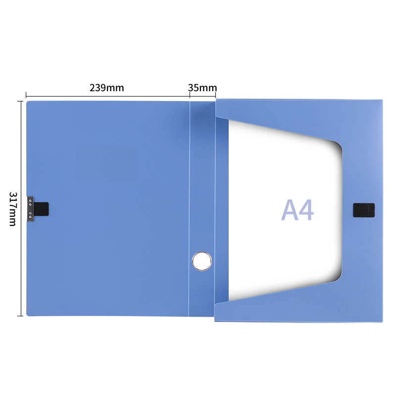 得力33510-10檔案盒(藍)(10個/箱)