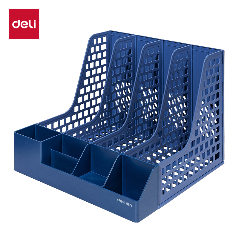 得力PB114四聯(lián)文件框(藍(lán)色)(袋)