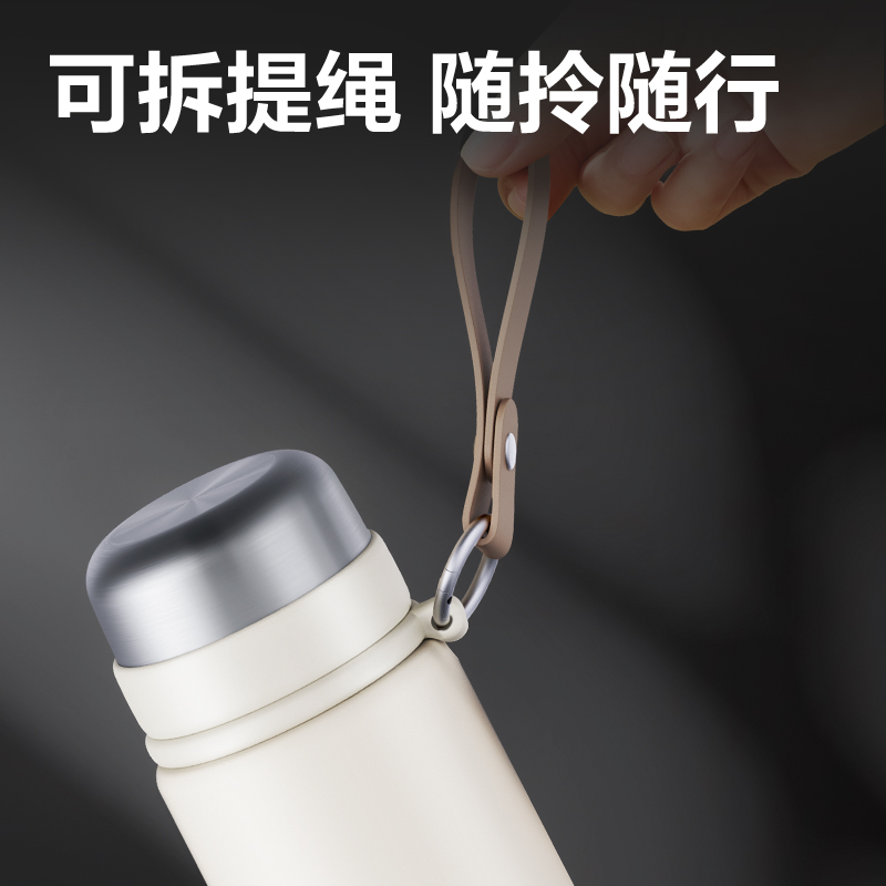 得力LL622保溫杯(子彈頭)(600mL)(304內(nèi)膽)(黑色)(彩盒裝)