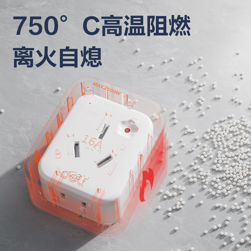 得力LU5010轉(zhuǎn)換器_10A轉(zhuǎn)16A_彩盒裝(白)(個(gè))