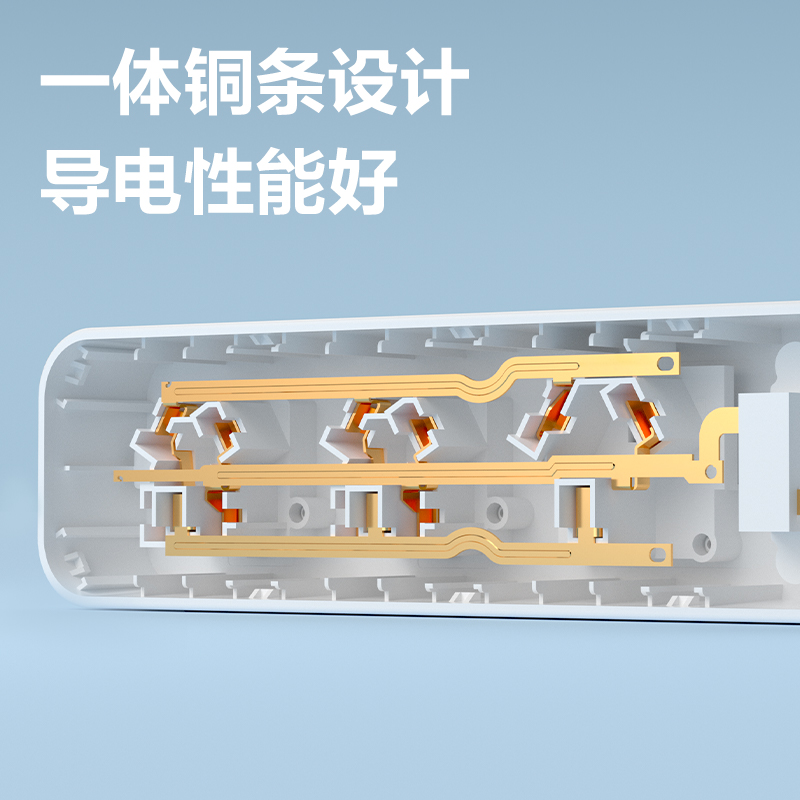 得力LX224S(1.8)大功率套裝_2組+3孔_1.8米_PE袋裝(白)(個(gè))